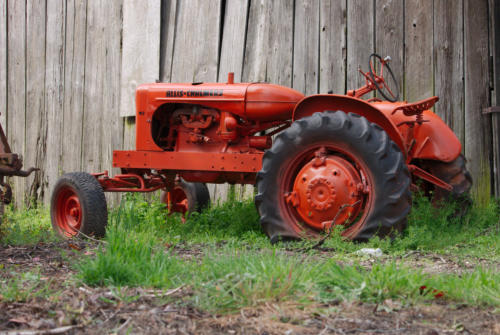 Allis Chalmers tractor with new paint